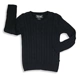 E-Land - Boys Long Sleeved Cable Sweater, Navy