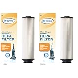 2 Hoover Windtunnel Upright HEPA Filters; Long-Life WASHABLE, REUSABLE and HEPA Filtration, Compare With Hoover Part # 40140201, 43611-042
