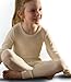 Big Girls Organic Wool-Silk Long-Sleeve Underwear Shirt