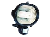 Byron Elro ES24 Energy Saving Compact Fluorescent Floodlight with PIR Motion Detector Black,24w