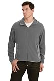 Port Authority Men's Signature Activo Hooded Microfleece in Dark Nickel Heath... Port Authority Men's Signature Activo Hooded Microfleece in Dark Nickel Heath...