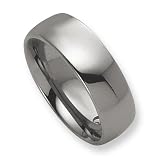 Tungsten Wedding Bands 8mm Polished Finish Comfort Fit (Size 11) Tungsten Wedding Bands 8mm Polished Finish Comfort Fit (Size 11)