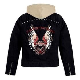 Harley-Davidson® Women's Gypsy Road 3-in-1 Cotton Jacket-LIMITED EDITION. Removable hooded vest. Embroidery. 97500-10VW