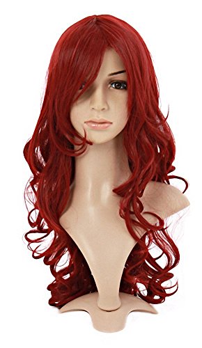 MapofBeauty Charming Synthetic Fiber Long Wavy Hair Wig Women's Party Full Wig