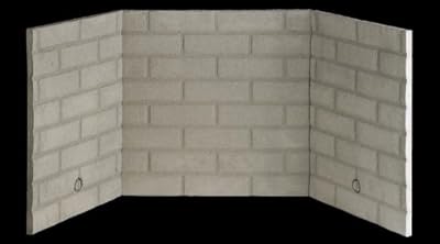 FMI BLB42SF 42 Inch Traditional Stacked Fiber Brick Liner Kit - For Cape Cod