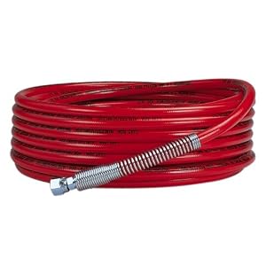 Wagner 0270192 High Pressure Airless Paint Spray Hose, Red, 1 4-Inch by 25-Feet by 