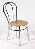 Review DAMS  / STOCKHOLME Set of Two(2) Café Chairs (Beech/Metal)