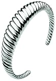 Kit Heath, Sterling Silver Large Rope Bangle, 6.6cm Diameter, 70TRHP