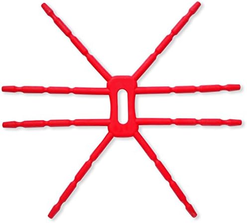 Yowosmart Flexible Spider Hanging Car and Phone Holder for iPhone 5 HTC Samsung S4 (Red)