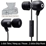 Radius RK-CA511K Atomic Bass earphones designed for the iPhone - Black