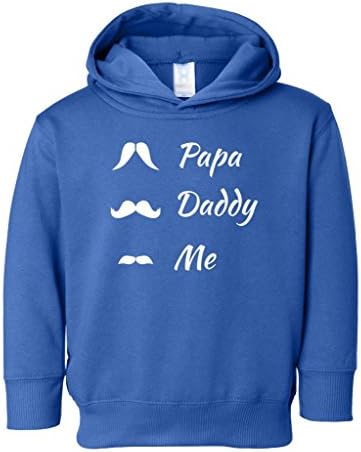 Heartfelt Pride - Papa Daddy Me - Toddler Hooded Sweatshirt 4T Royal Blue