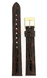 Watch band Genuine Crocodile Strap 14mm Brown