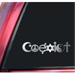 COEXIST - Promote Peace Vinyl Decal Sticker - Shiny Chrome