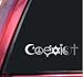 COEXIST - Promote Peace Vinyl Decal Sticker - Shiny Chrome