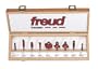 Freud 88-100 9-Piece Router Bit Set, 1/4-Inch Shank