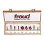 Freud 88-100 9-Piece Router Bit Set, 1/4-Inch Shank