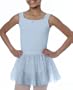 Danskin Girls 7-16 Tank Leotard With Embroidered Tulle Skirt,Ethereal Blue,M (8/10)
