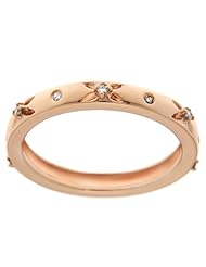 10k Pink Gold "X" Diamond-Accented Ring (0.09 cttw, I-J Color, I2-I3 Clarity)