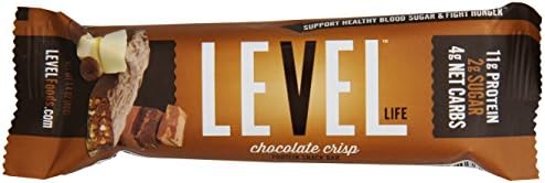Level Life Diabetes Management Protein Bar, Chocolate Crisp, 4 Count