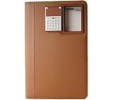 Andrew Philips Leather Goods Legal Size Pad Holder with Pneumatic Calculator