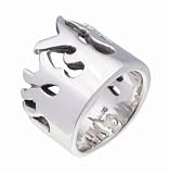 Sterling Silver Flame Ring