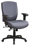Distinctive Mid Back Executive Chair with 3 Position Locking 2-to-1 Synchro Tilt Control Seat Slider and Ratchet Back By Office Star