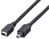ELECOM IEEE1394[4pin-4pin]��Ĺ�����֥� 1.0m IE-E4410BK