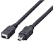 ELECOM IEEE1394[4pin-4pin]延長ケーブル 1.0m IE-E4410BK