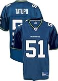 Lofa Tatupu Blue Reebok NFL Premier Seattle Seahawks Jersey - X-Large