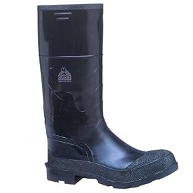 OnGuard 86605-11 Economy Black PVC Rubber Plain Toe 16 High Work Boot, Mens Size 11 by Onguard Industries