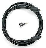 Arista 18-5106A 6 Foot Toslink-to-Toslink Digital Optical Cable w/ Mini Adapter