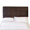 Avalon Tufted Leather Inflatable Headboard - Chocolate (King)