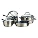 Kitchen & Housewares : Metro 7 Piece 18/10 Cook & Pour Cookware Set #0457