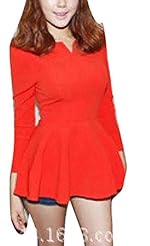 Long Sleeves Spring General Print Cotton  Shirt  Dress