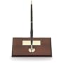 Cross Desk Set, Single Desk Set, Mahogany Finish with Single Classic Black Ballpoint Pen (5607)