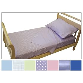 Toddler Bed Sheet Set - Solid Celery