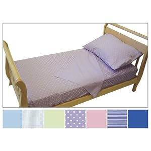 Toddler Bed Sheet Set - Blue Gingham