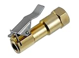 Lock-On Solid Brass Straight Tire Chuck - Quick Release Lever