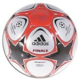  adidas Finale 9 Sportivo Soccer Ball (Metallic White/Metallic Silver/Black/Red)