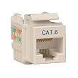 CAT6/CAT5E RJ45 White 110 Punch Down Keystone Jack