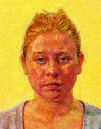 Custom Order #65-PRD, Oil on Canvas, Custom Painting of The Person You Love, For 1 Person of Customer's Choice, Style: Expressionism, with Signature Text 