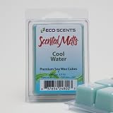 2-Pack Cool Water EcoScents Scented Wax Melts - A maculine fragrance blended with coriander, rosemary, sage and is accented with amber, oakmoss and sandalwood.