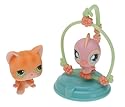 Littlest Pet Shop Pet Pairs Figures Kitten & Bird On Perch