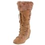 BEARPAW Women's Kaska Fur Boot,Chestnut,8 M US