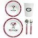Georgia Bulldogs NCAA Children's 5 Piece Dinner Set by Duck House