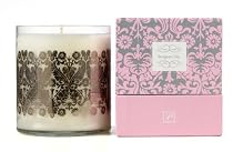 Paddywax Luxe 20-Ounce Poured Glass Candle, Stargazer Lily