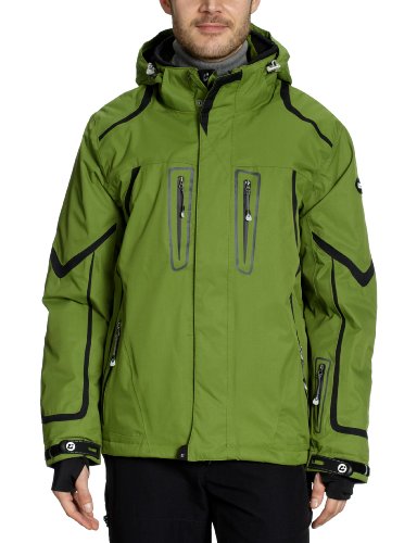 Killtec 19233  Unisex/Herren Funktionsjacke mit abzipbarer Kapuze Balcer, gr&uuml;n/schwarz/schwarz (799), XL, 19233-000_700
