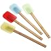 Good Cook Set of 4 Silicone Spatulas with Bamboo Handles