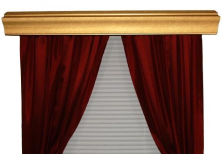 BCL Drapery Hardware 82BAGG Curtain Rod Cornice, Baxter Custom Molding, Genova Gold, 82-Inch