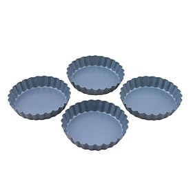 Faringdon Set of 4 Non-Stick Individual Quiche/Tart Pans